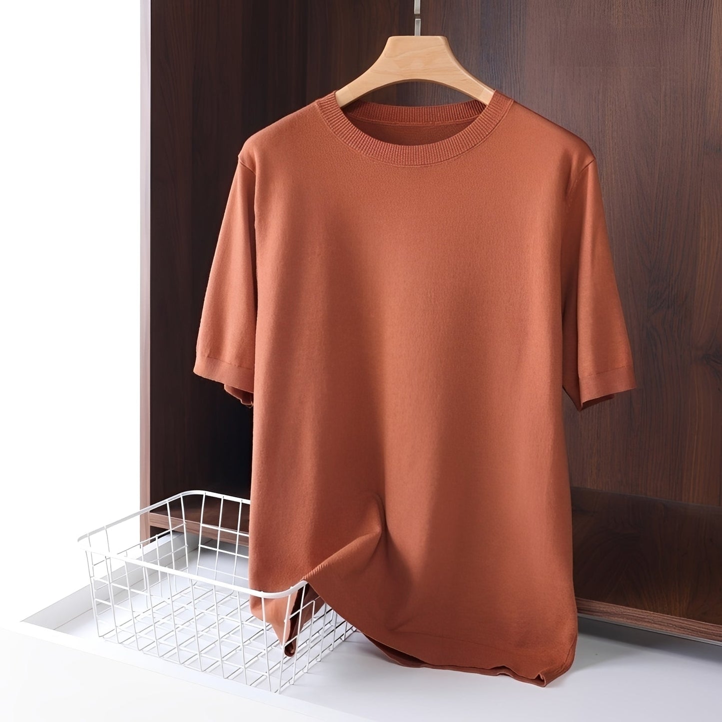 Nannie - Lightweight Women's Shirt with Round Neckline