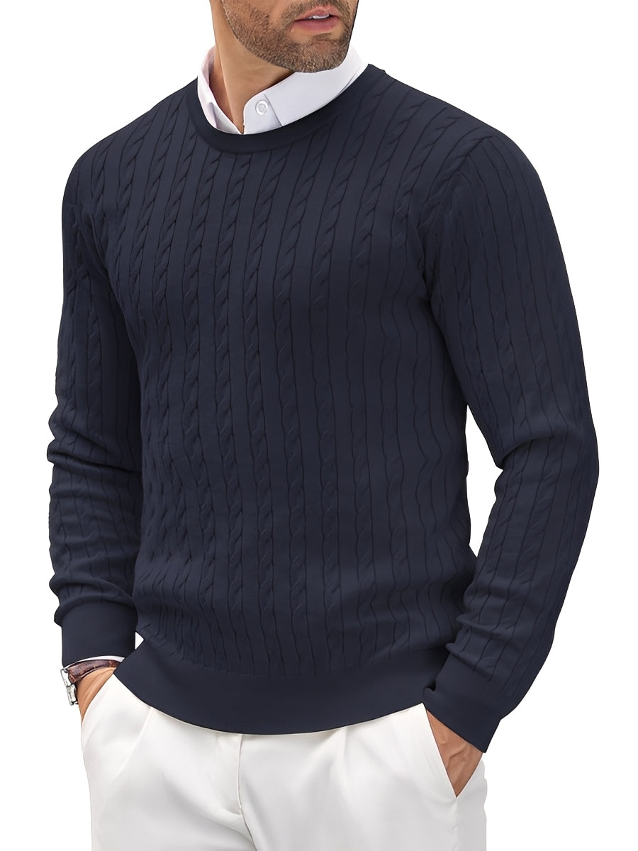 Romilly - Komfortabler, schmal geschnittener Herrenpullover