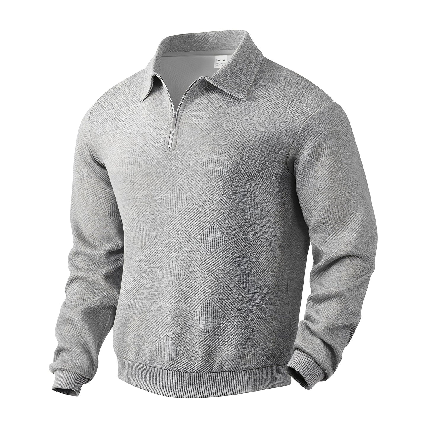 Bertoldo - Modern Men's Sweater with Half Zipper