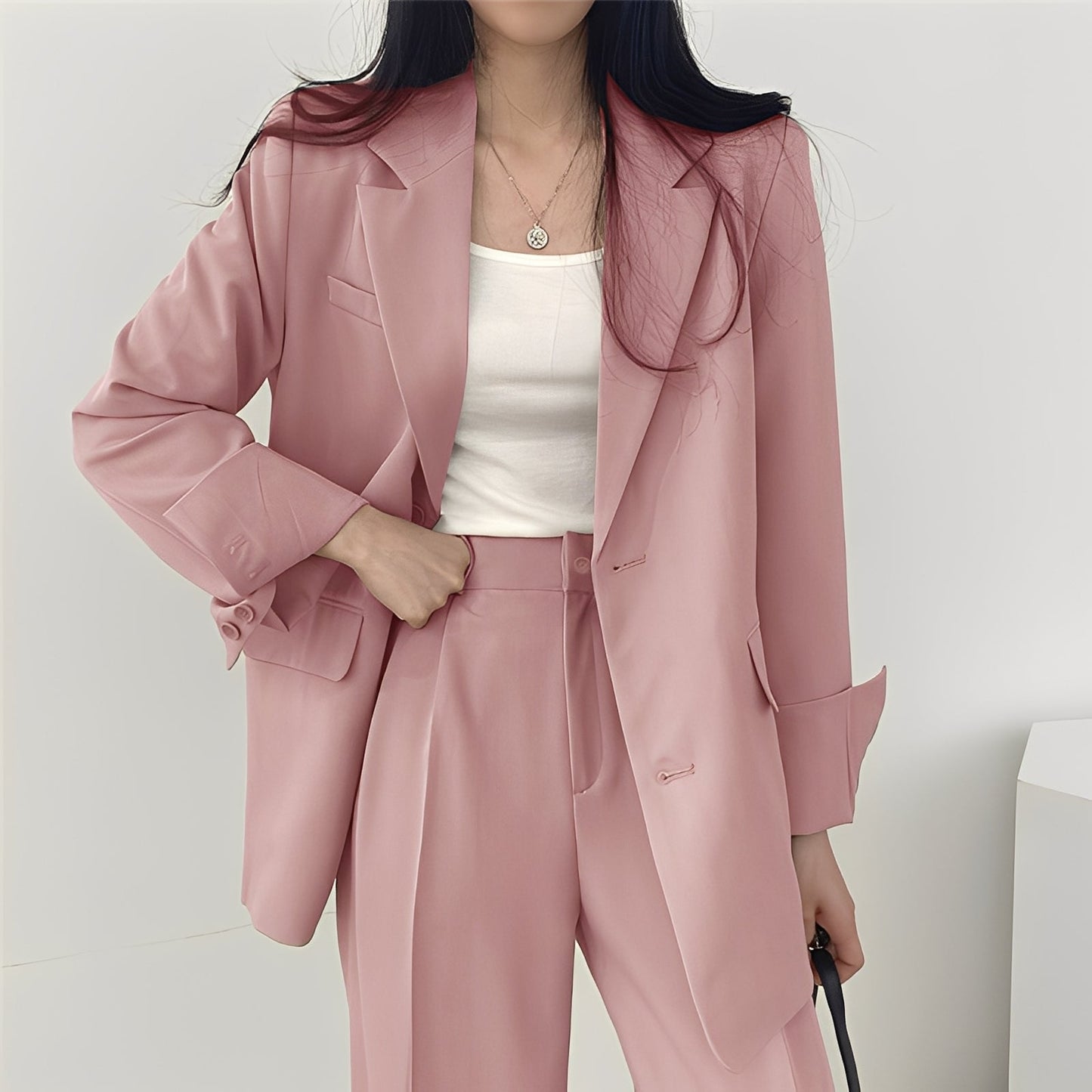 Alethea - Schickes Set mit lockerer Jacke und Hose für Damen