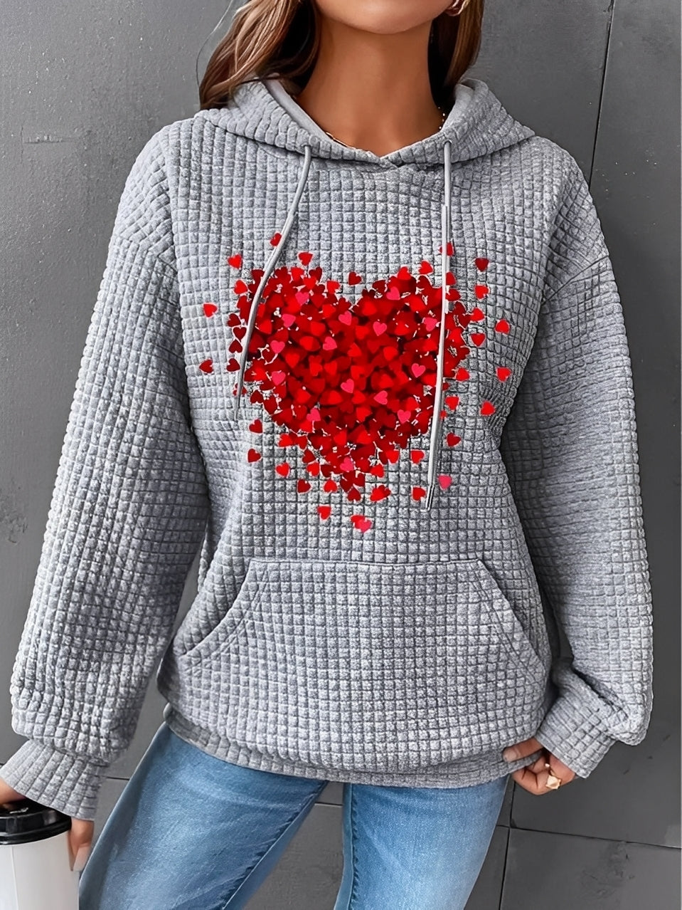 Berenice - Bedruckter Damen-Kapuzenpullover für Bequemlichkeit