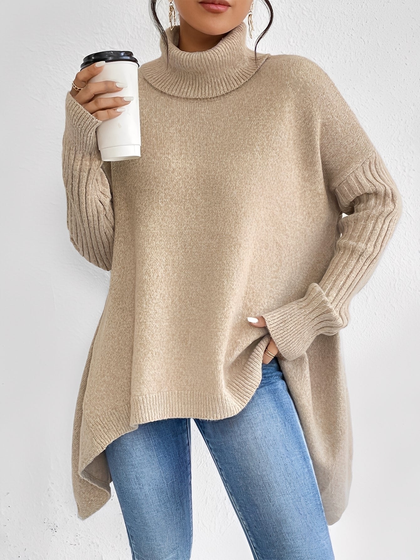 Jessica - Komfortabler Kaschmir-Rollkragenpullover für Damen