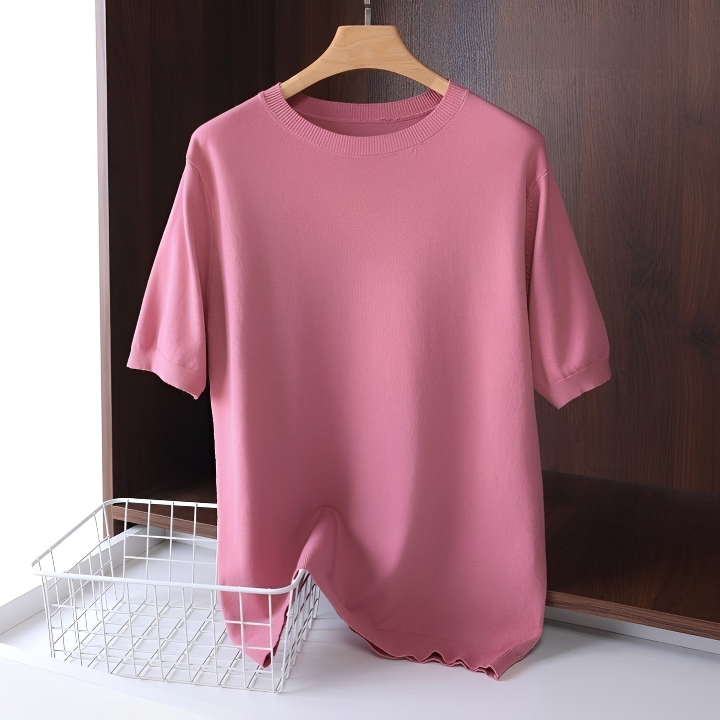 Nannie - Lightweight Women's Shirt with Round Neckline
