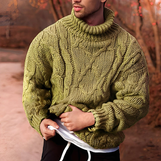 Adrian - Eleganter Herrenpullover aus grobem Strick