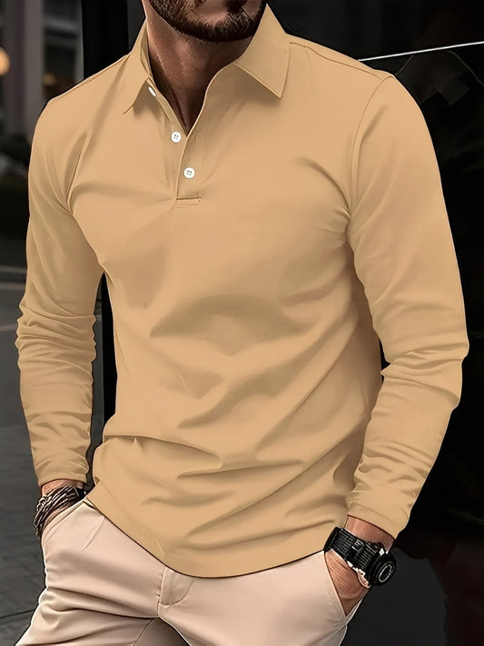 Burton - Traditionelles Langarm-Poloshirt für Herren