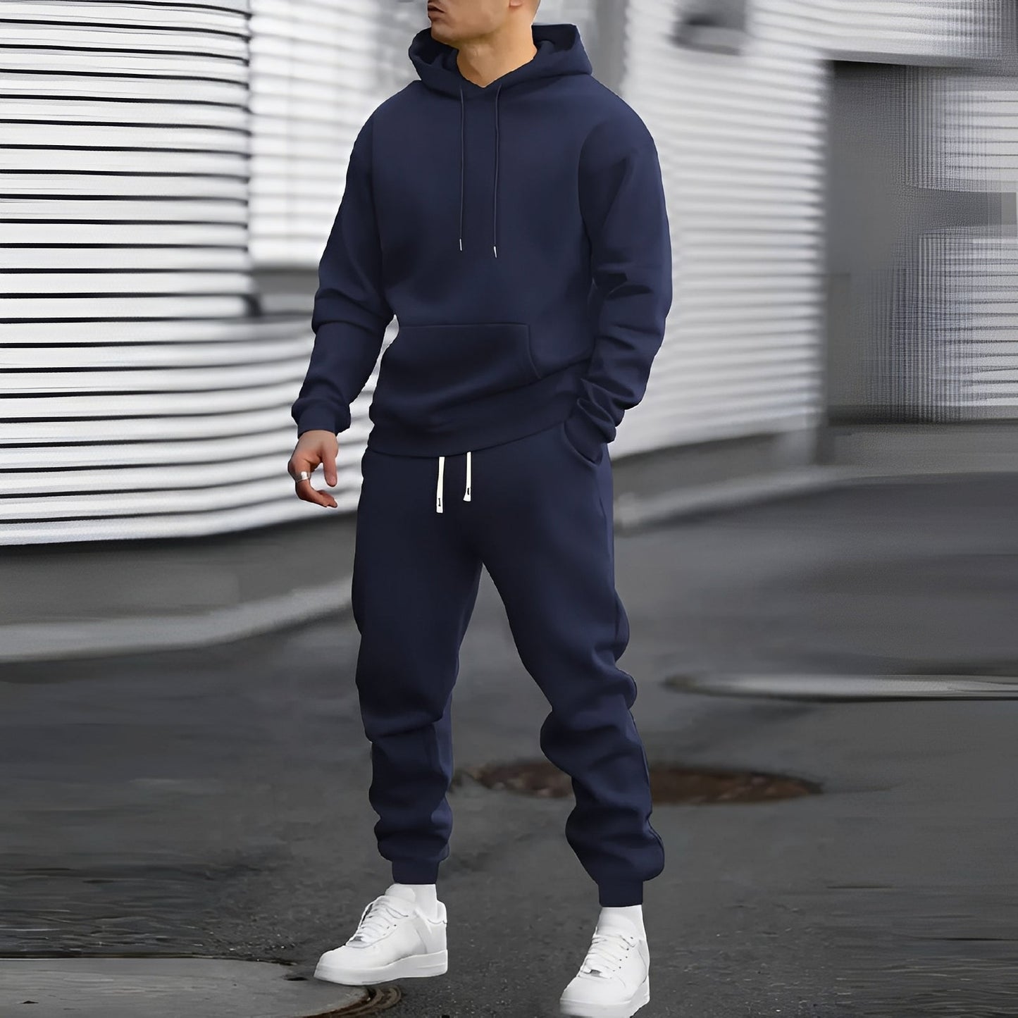 Aamon - Herren Kapuzenpullover und Hose Set