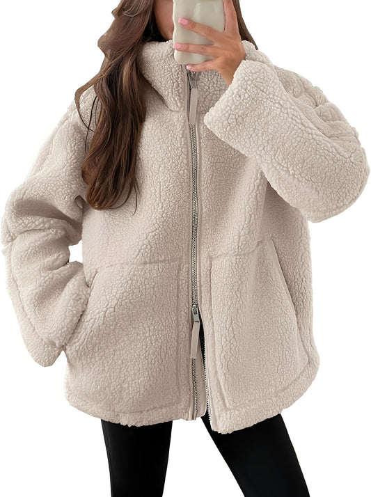 Rowena - Stilvolle Damenwolljacke mit Reißverschluss