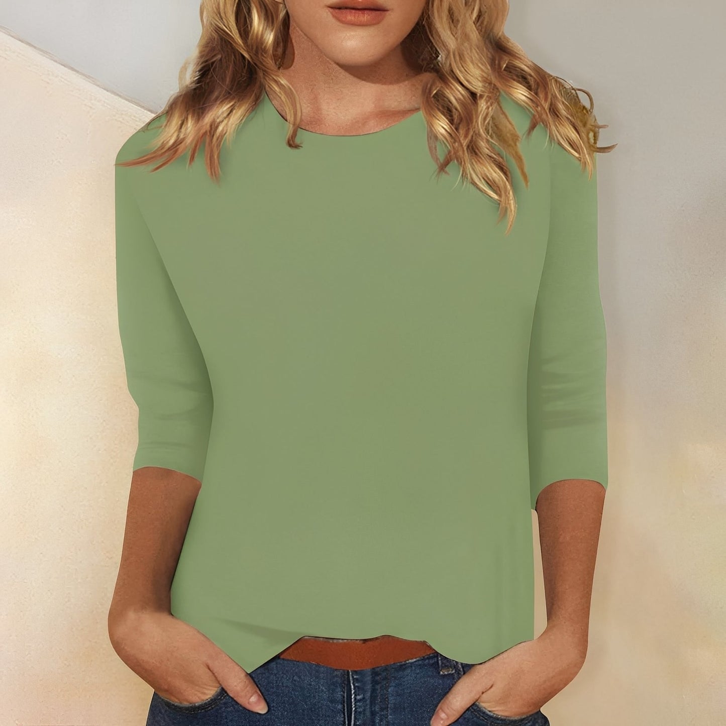 Katherina - Bequemes Langarmshirt mit Rundhalsausschnitt für Frauen