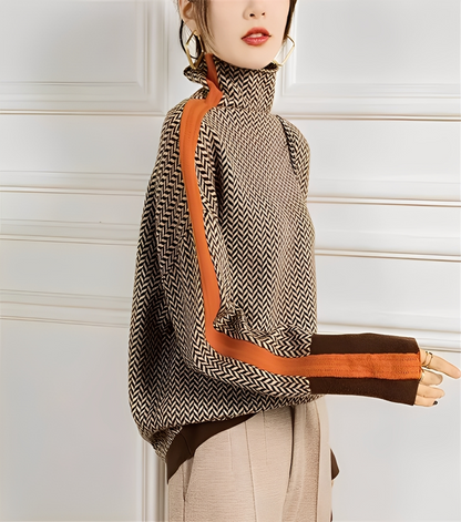 Anita - Damen-Kaschmir-Rollkragenpullover in elegantem Stil