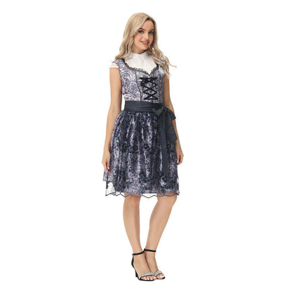 Briley - Traditionelles Oktoberfestkleid mit kurzen Ärmeln für Damen