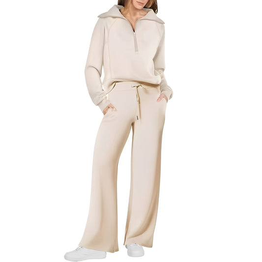 Cécile - Bequemes Damen-Set aus Pullover und Hose