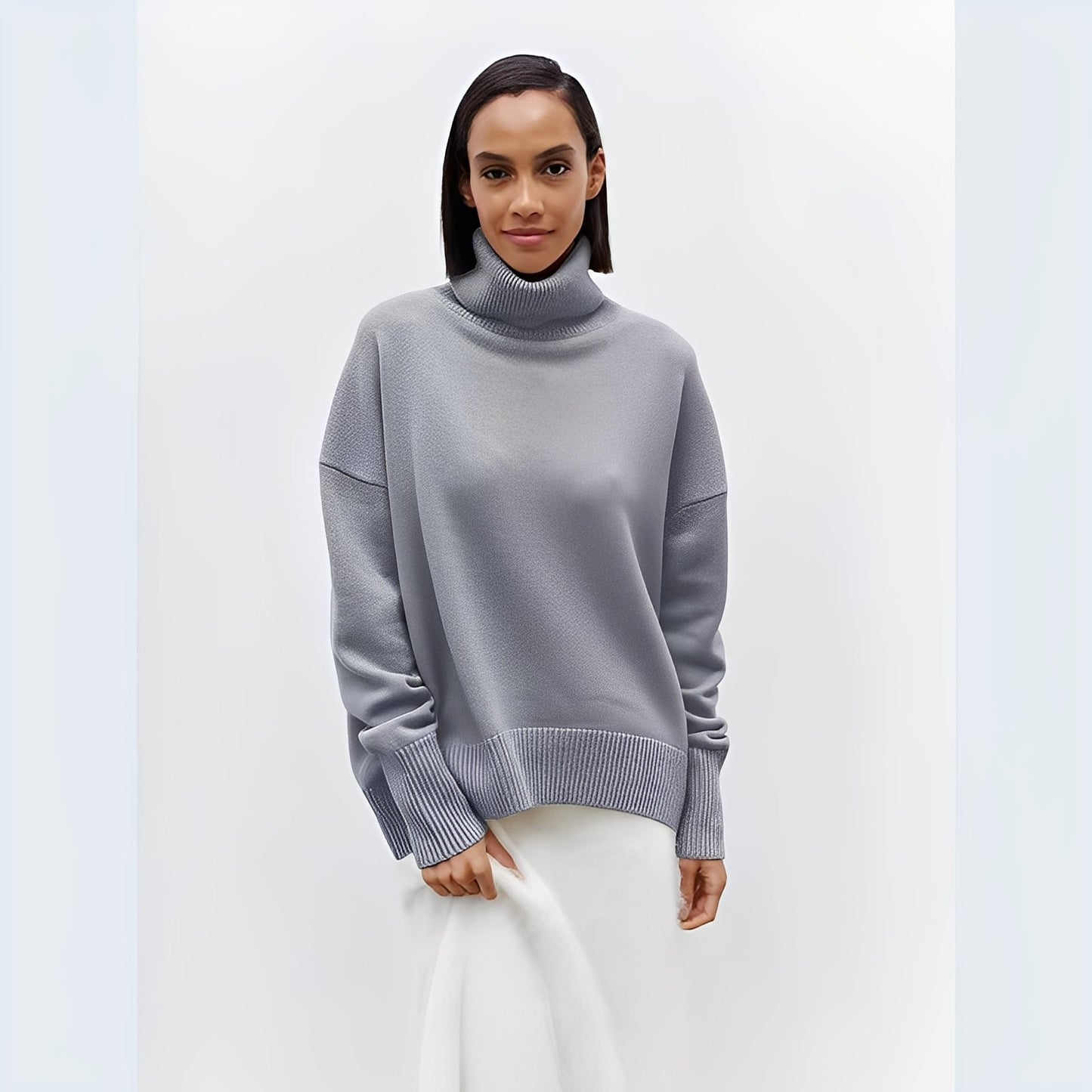 Lucinde - Oversize-Rollkragenpullover für Damen im Winter
