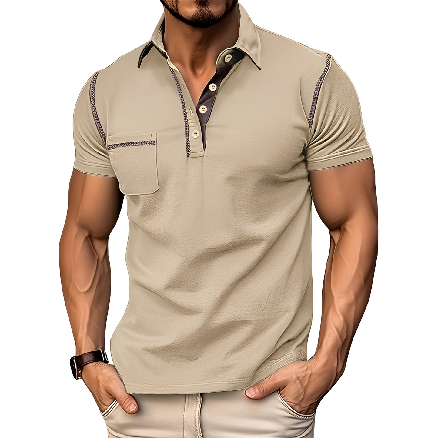 Brandon - Stilvolles, bequemes Herren-Poloshirt