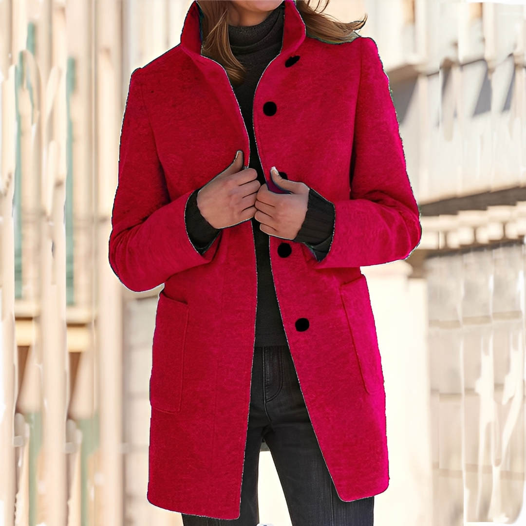 Tatienne - Langer, moderner Wintermantel für Frauen