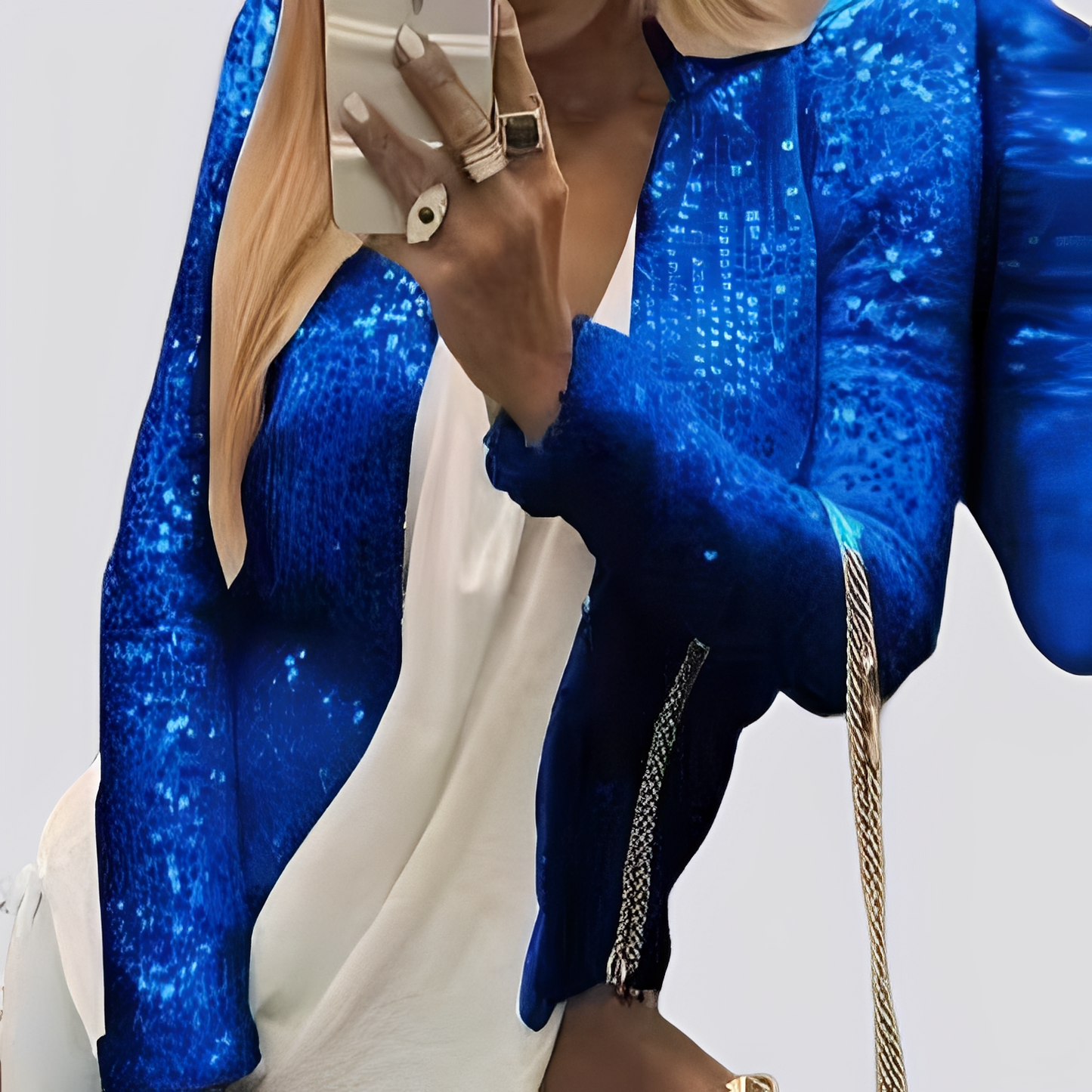 Isabelle - Elegant short sequin jacket for women