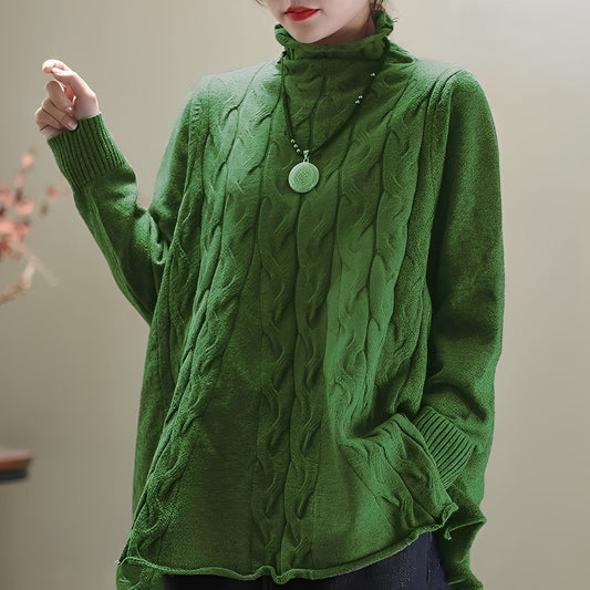 Carla - Comfortable Women's Turtleneck Sweater