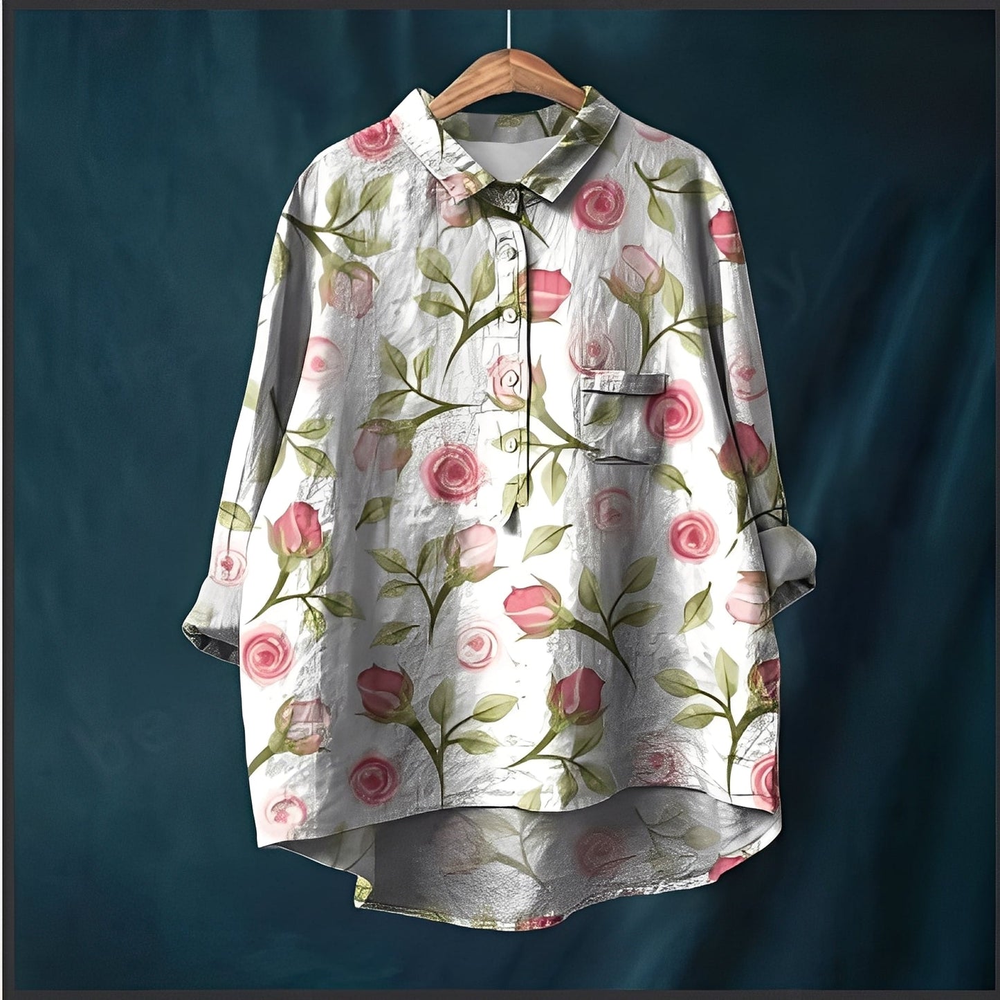 Garance - Klassische Damenbluse mit langen Ärmeln