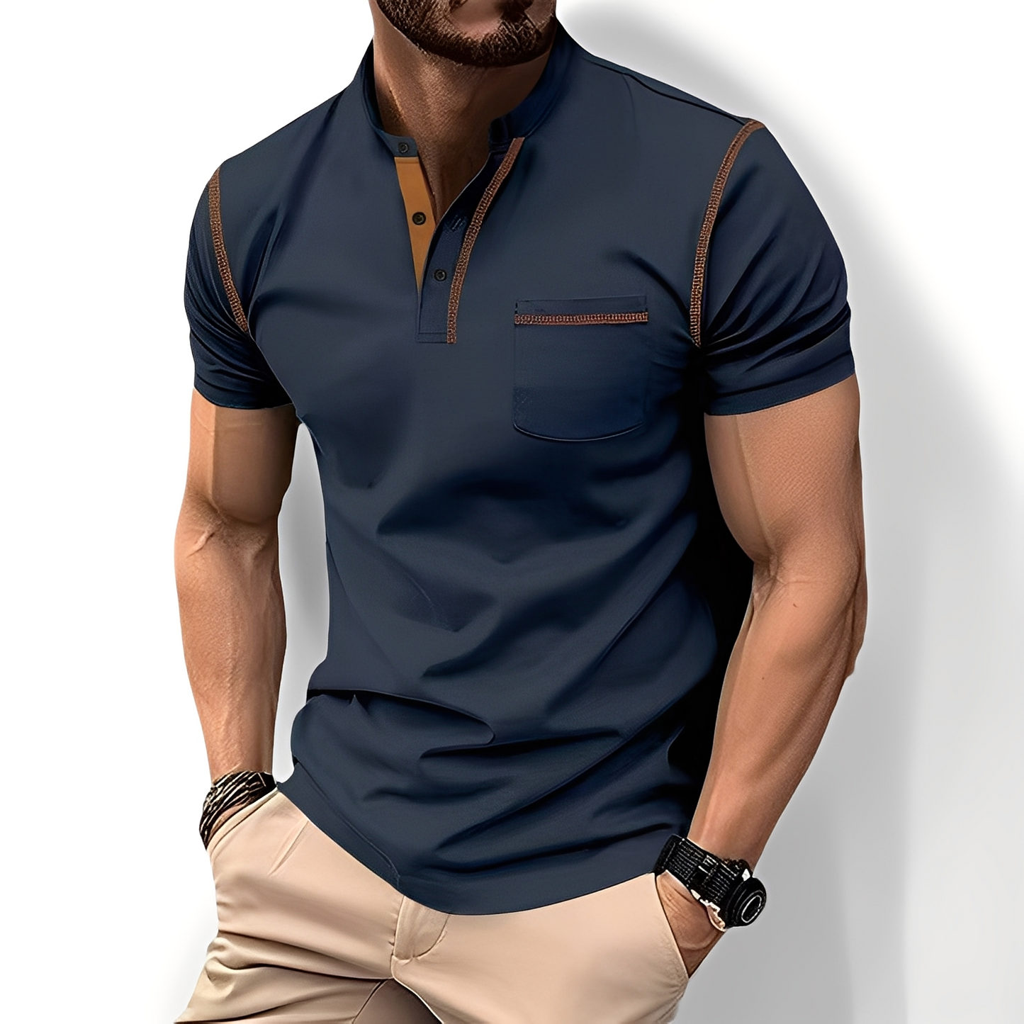 Brandon - Stilvolles, bequemes Herren-Poloshirt