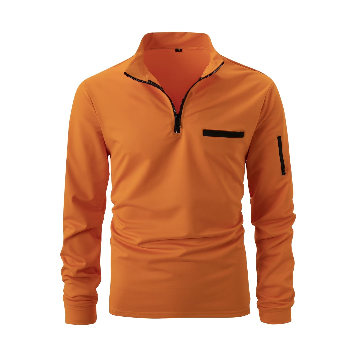 Lucian - Herren-Shirt mit Reißverschluss und Tasche für den täglichen Gebrauch