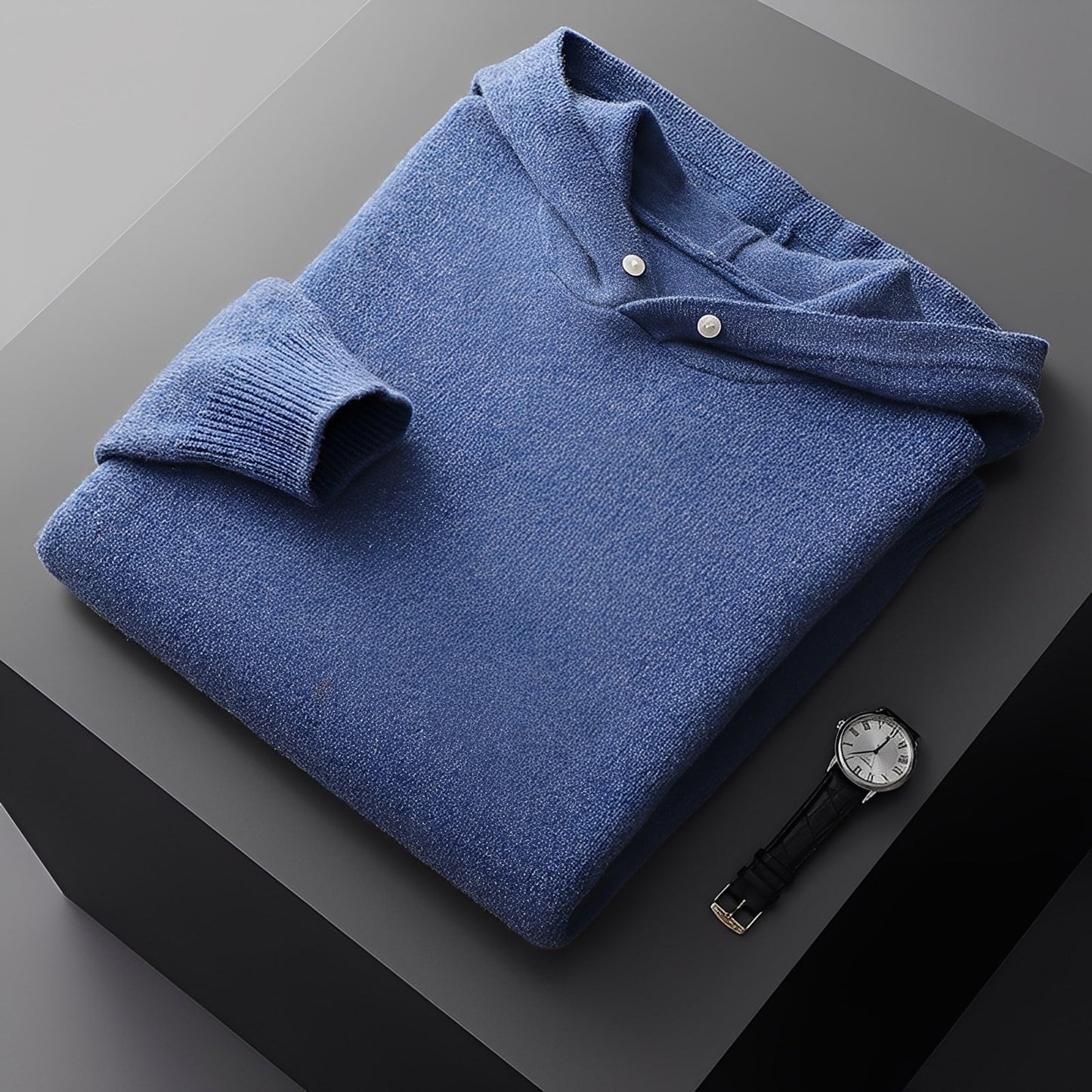 Darius - Eleganter, warmer Herren-Strickhoodie