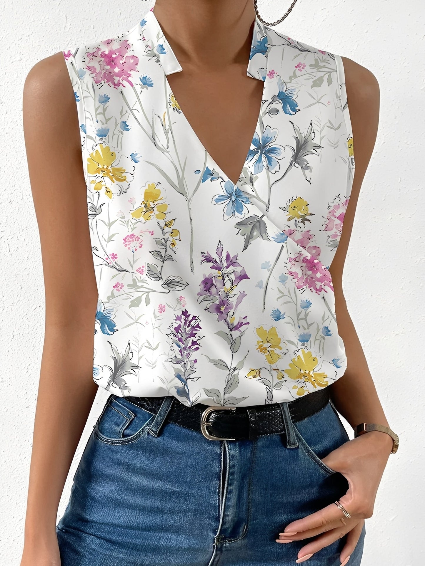 Marie - Modische ärmellose Bluse für Damen