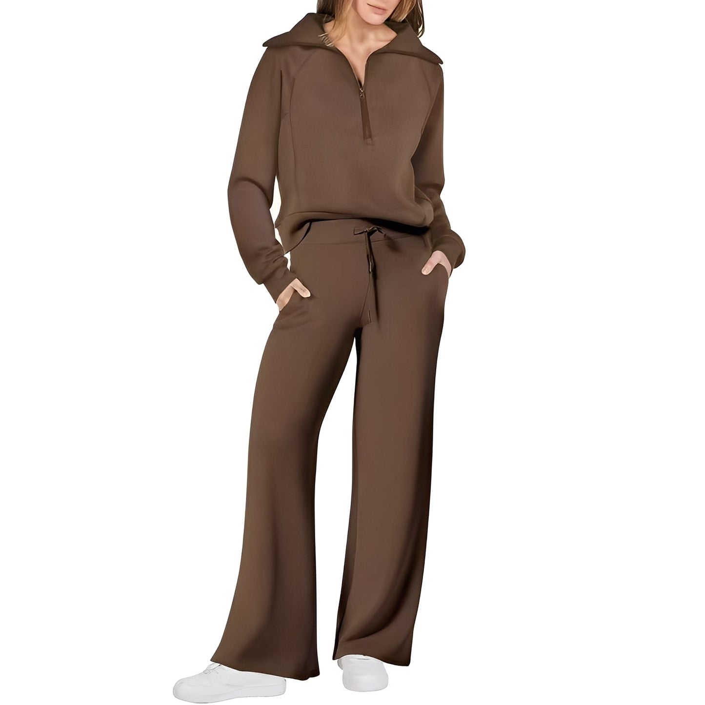 Cécile - Bequemes Damen-Set aus Pullover und Hose