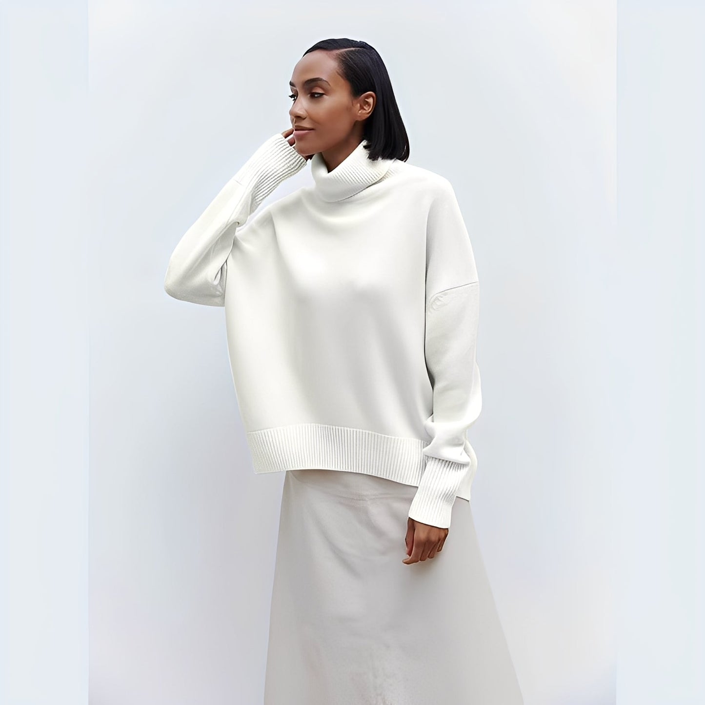 Lucinde - Oversize-Rollkragenpullover für Damen im Winter