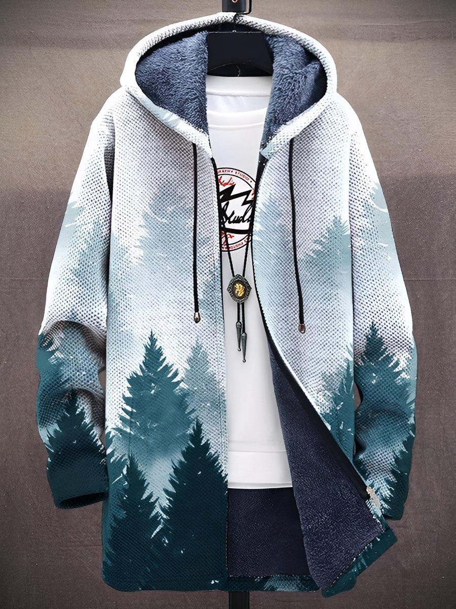 Trenton - Trendige Herrenjacke mit Kapuze und Muster