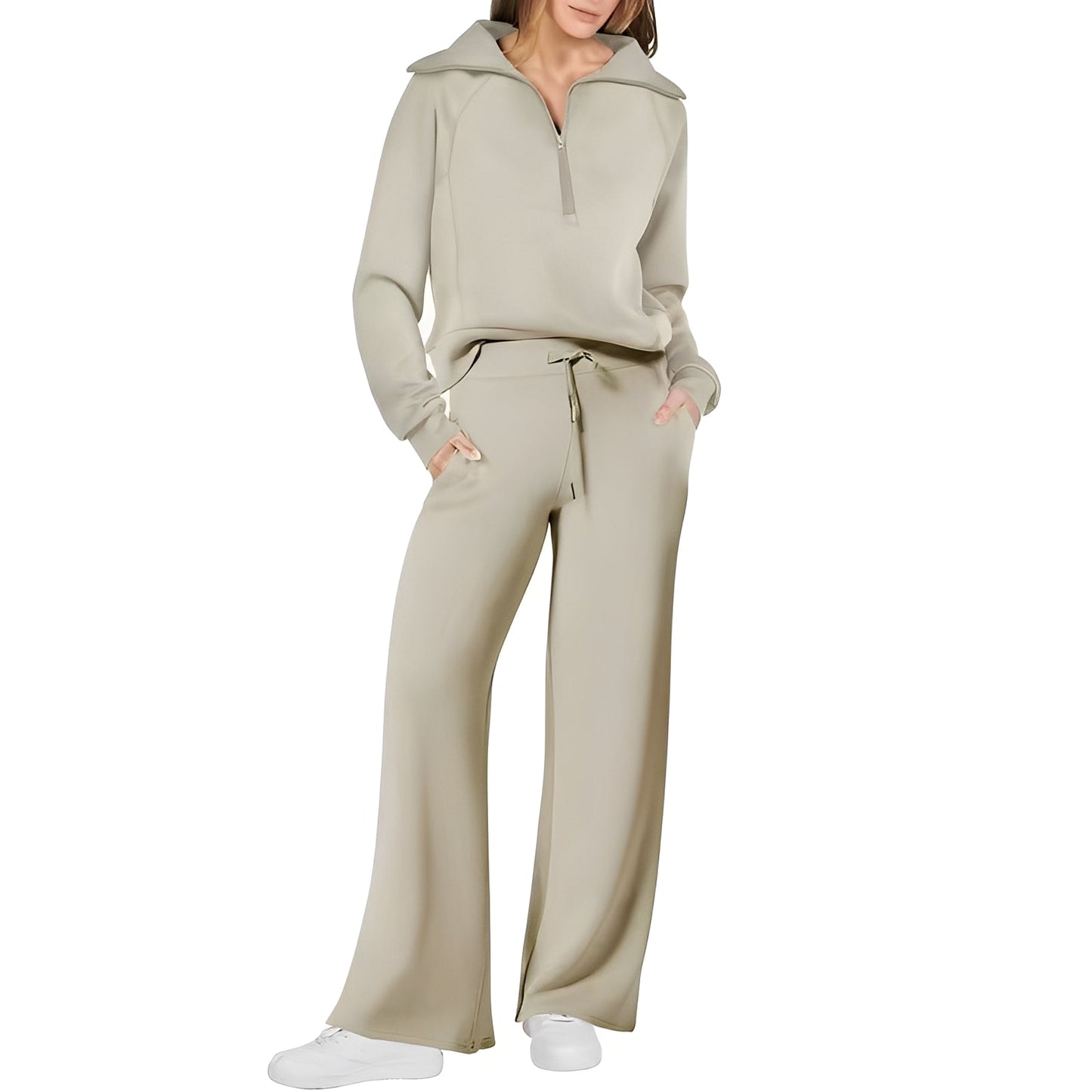 Cécile - Bequemes Damen-Set aus Pullover und Hose