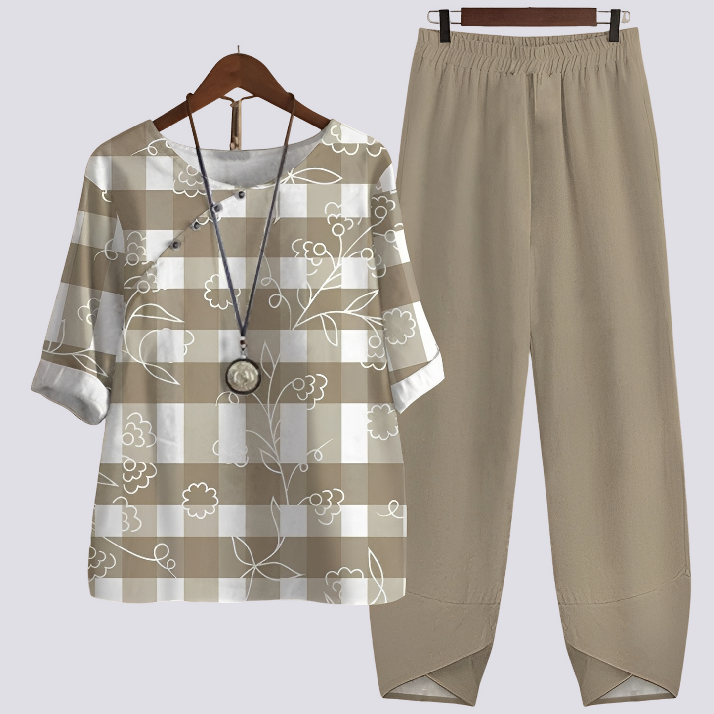 Jodie - Elegantes und gemütliches Damen-Set mit Muster