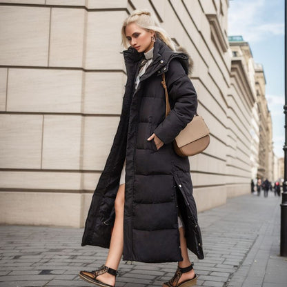 Paris – Weite Winterjacke Lang