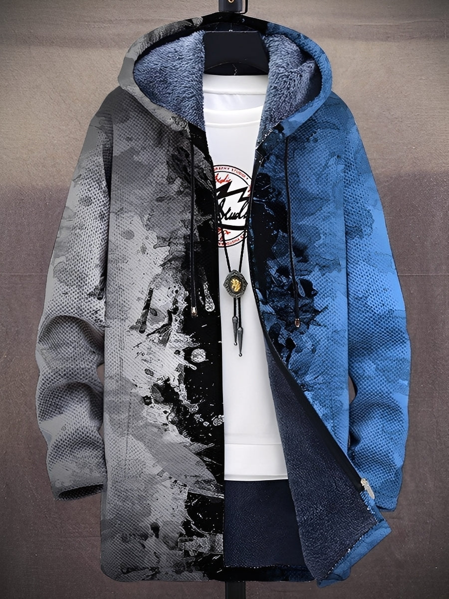Trenton - Trendige Herrenjacke mit Kapuze und Muster