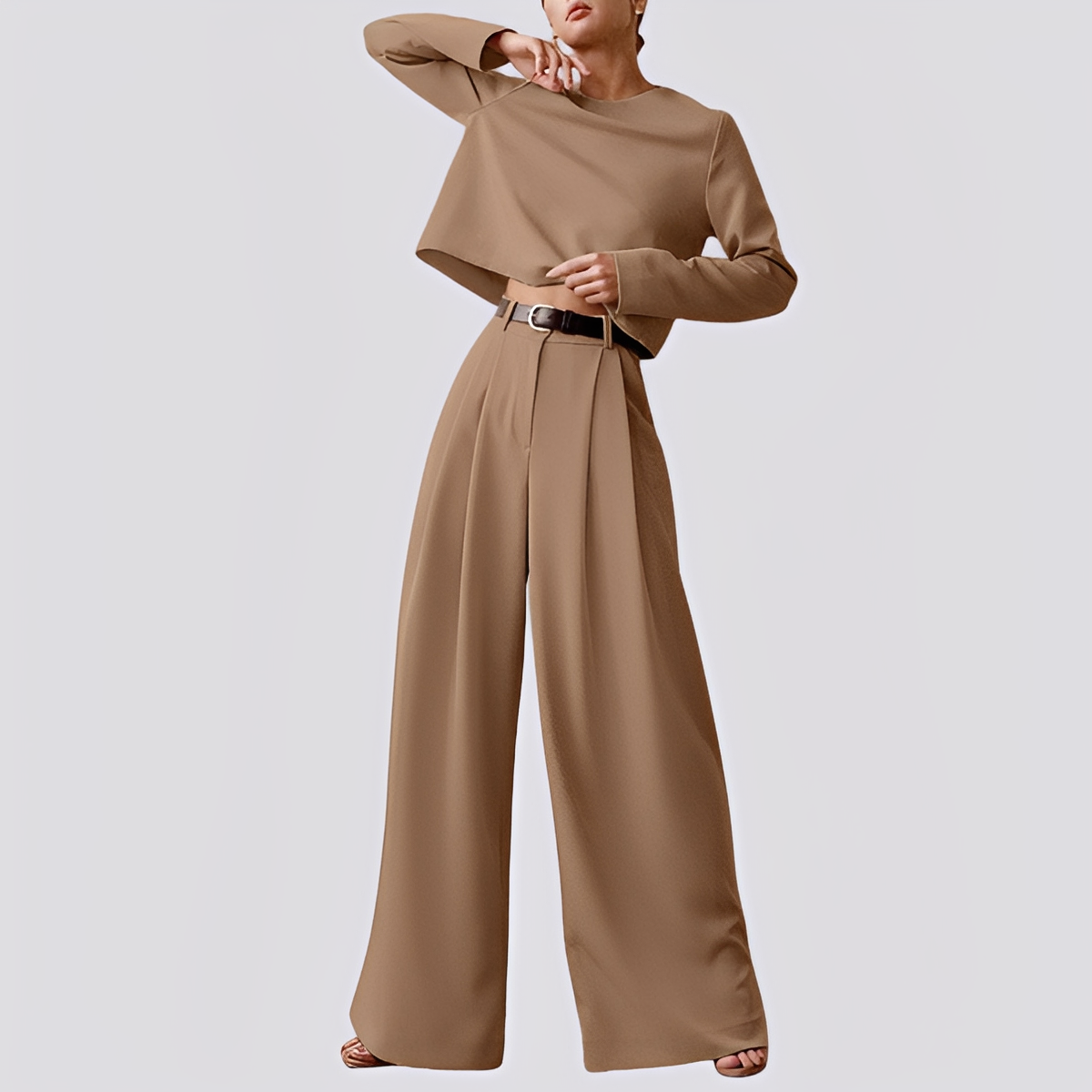 Irene - Elegantes Oberteil und weite Hose für Damen