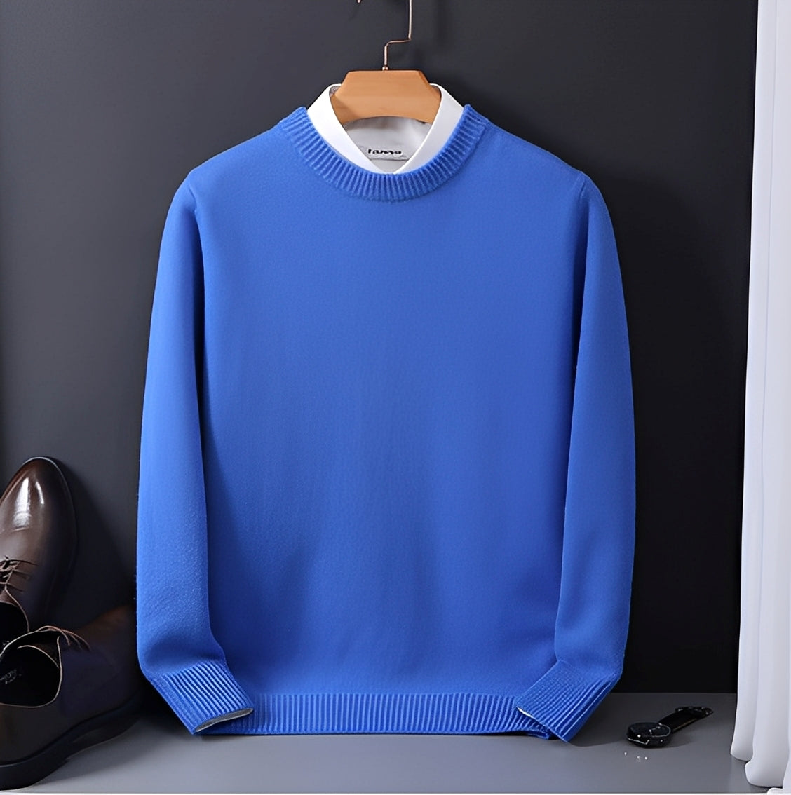 Esmund - Bequemer, lässig geschnittener Kaschmirpullover für Herren
