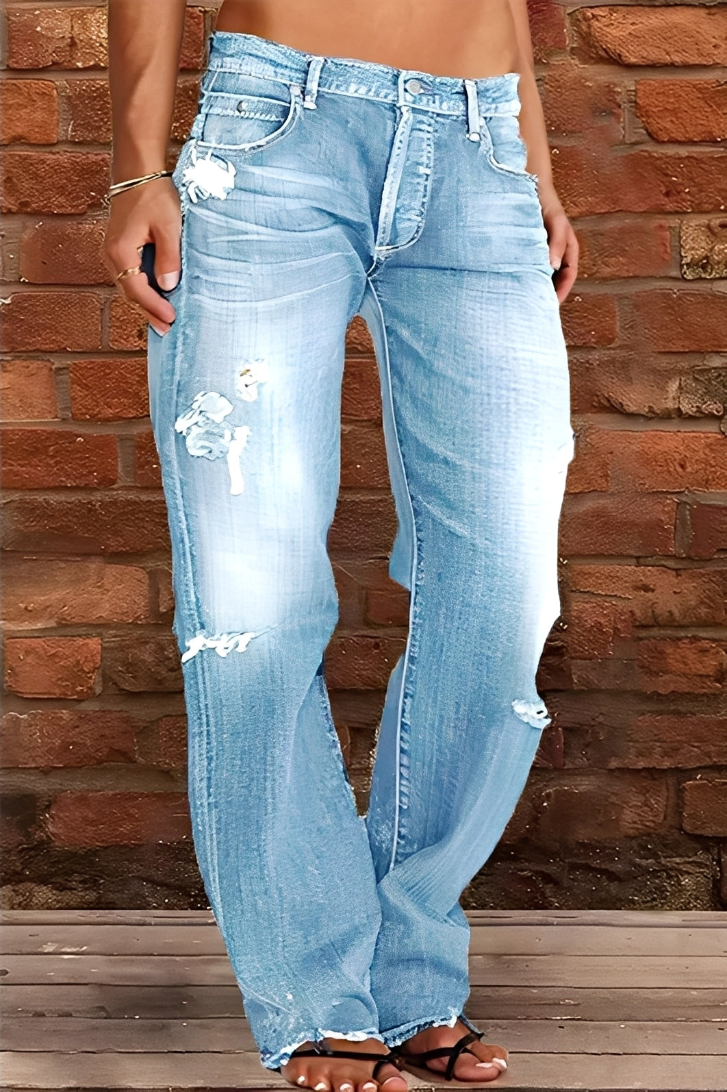 Demetria - Klassische Jeans für Damen mit niedrigem Bund
