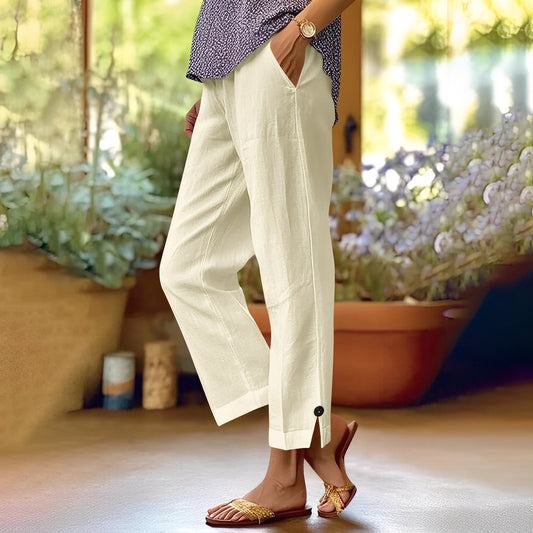 Kassia - Bequeme Sommer-Leinenhose für Frauen