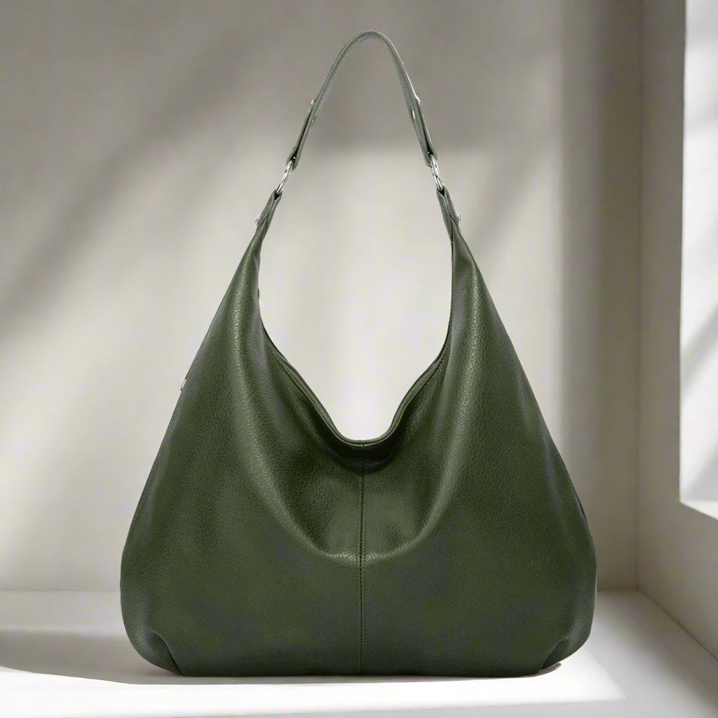 Alva – Große Schultertasche Unifarben