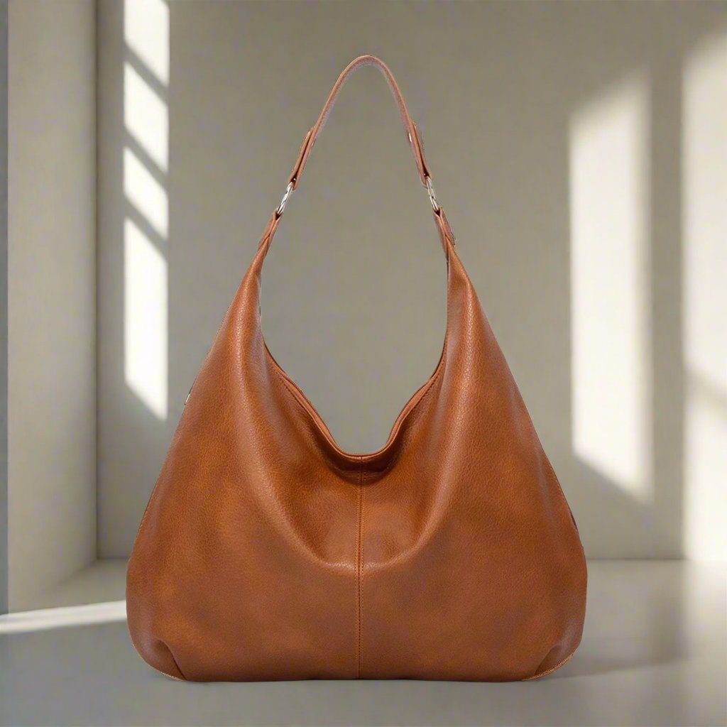 Alva – Große Schultertasche Unifarben