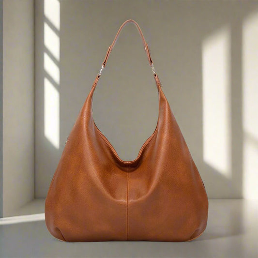 Alva – Große Schultertasche Unifarben