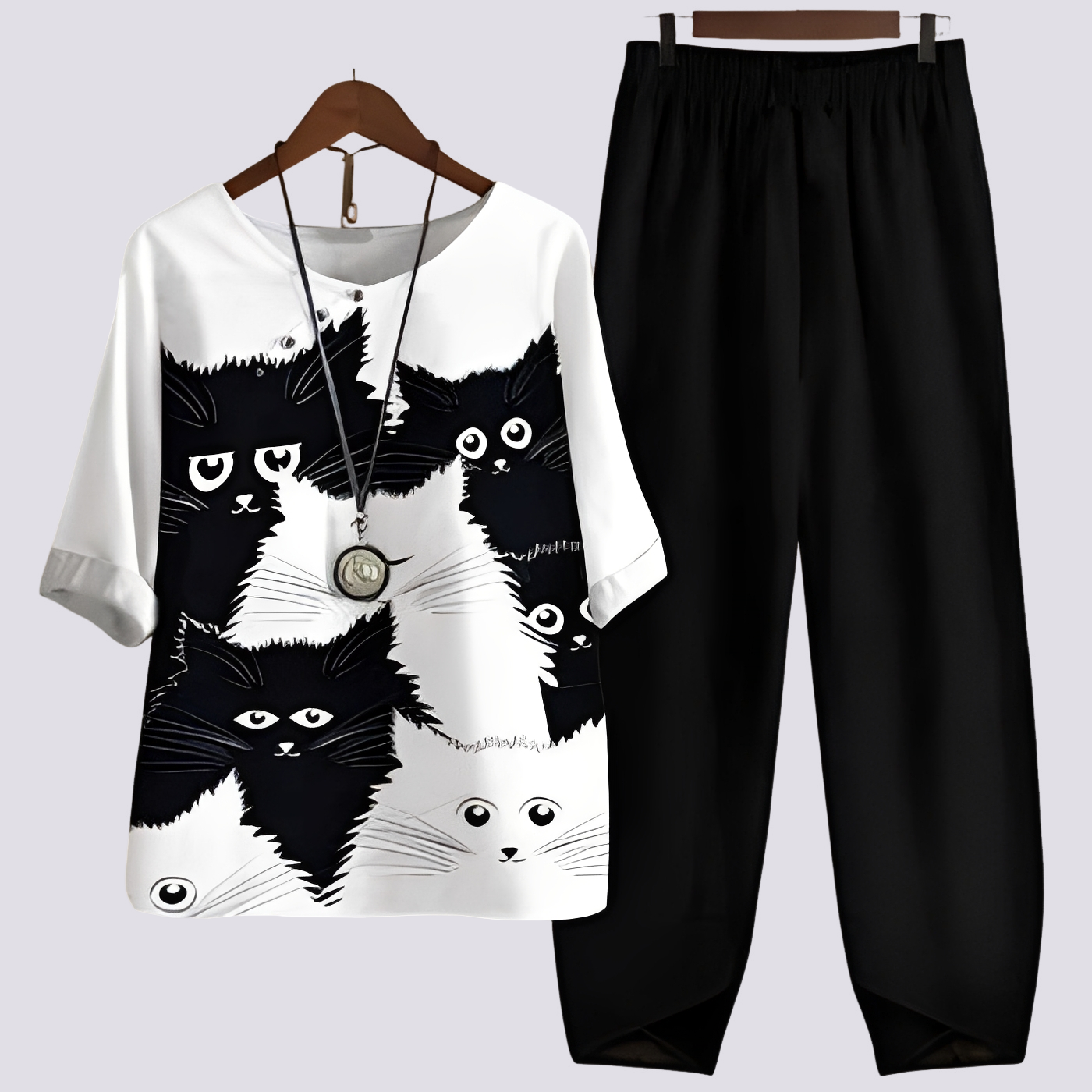 Jodie - Elegantes und gemütliches Damen-Set mit Muster