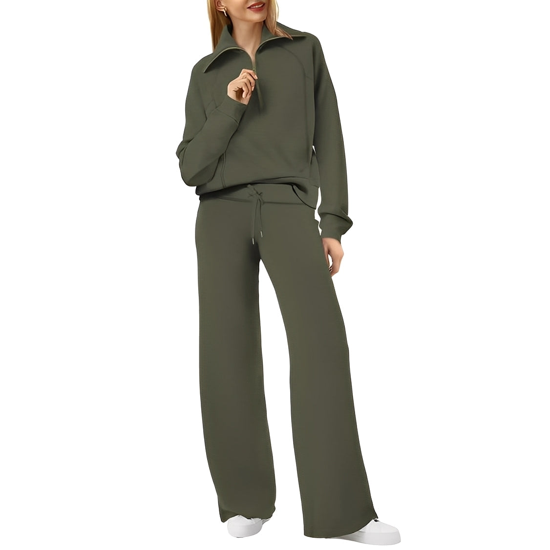 Cécile - Bequemes Damen-Set aus Pullover und Hose