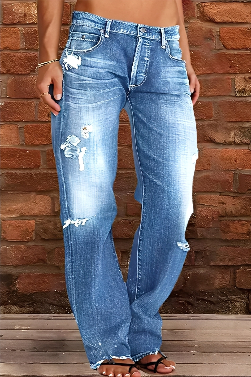 Demetria - Klassische Jeans für Damen mit niedrigem Bund
