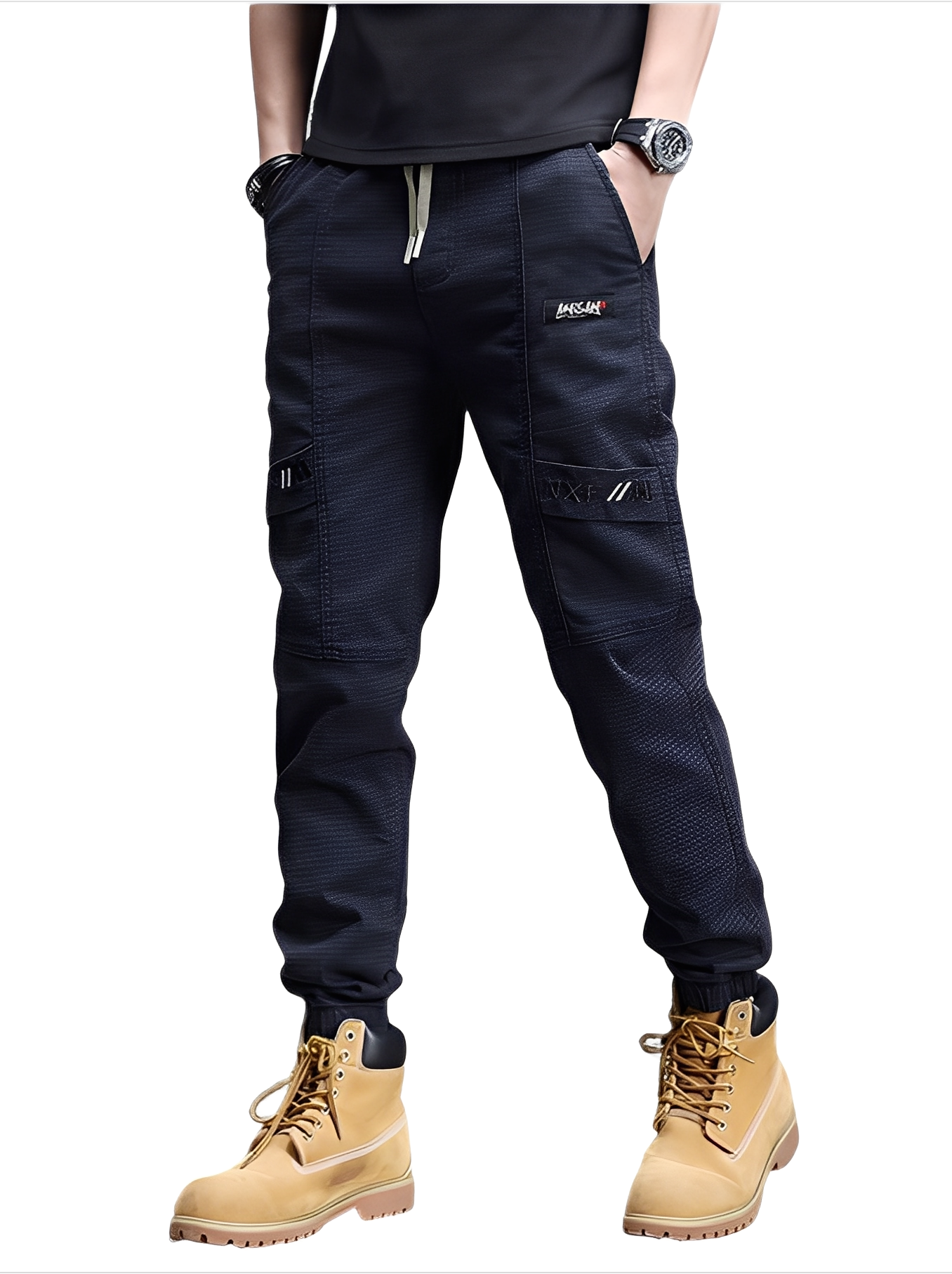 Alvin - Moderne Herren Jogginghose mit Stretch und Kordel