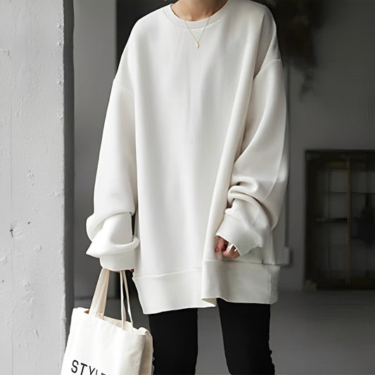 Jemima - Bequemer Damenpullover mit weiten Schultern
