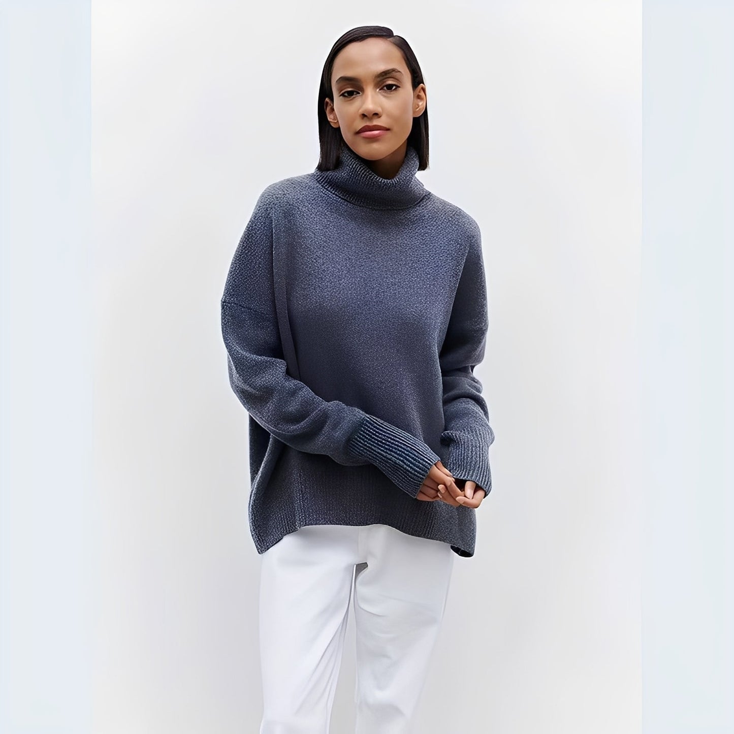 Lucinde - Oversize-Rollkragenpullover für Damen im Winter