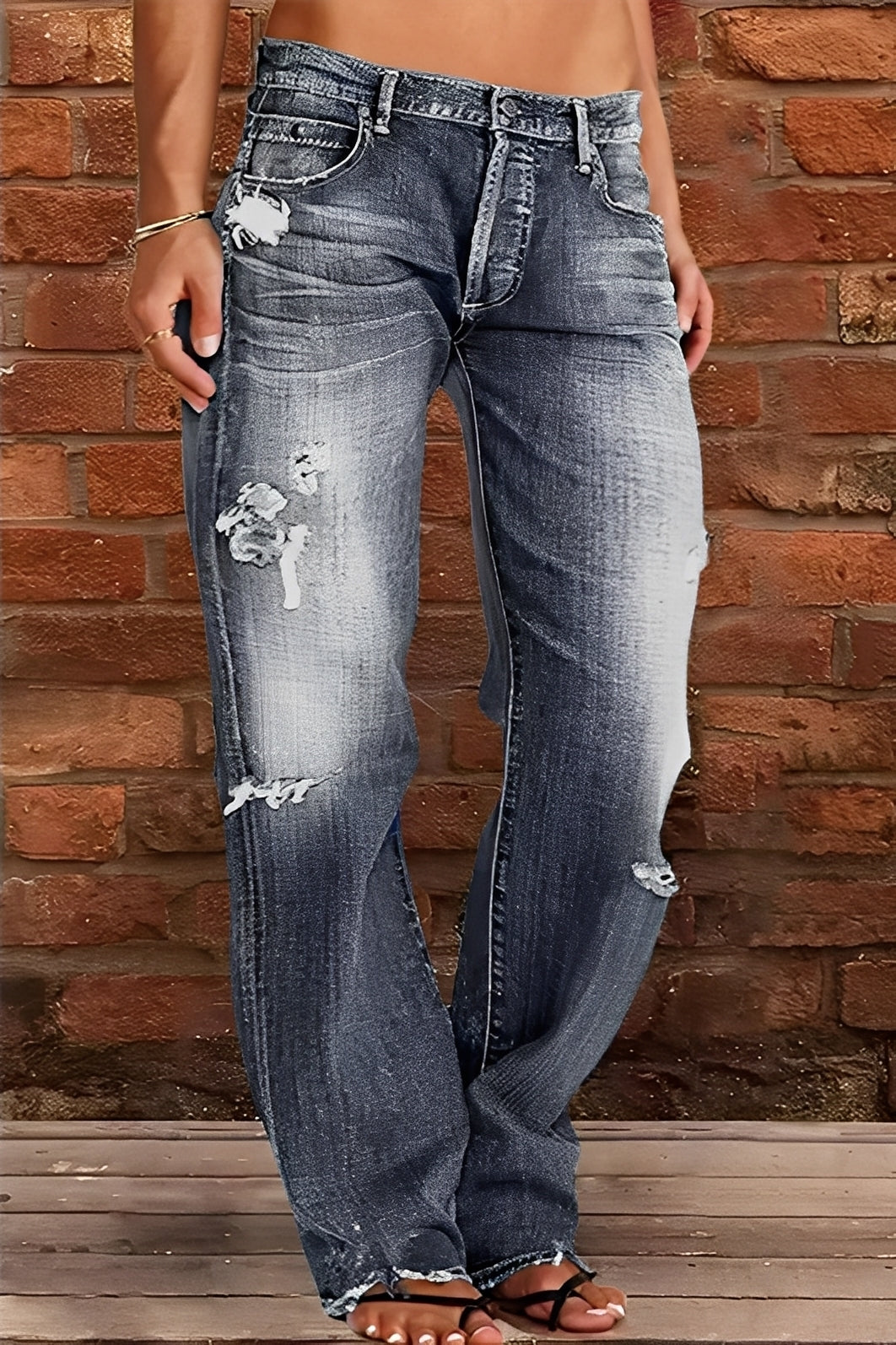 Demetria - Klassische Jeans für Damen mit niedrigem Bund