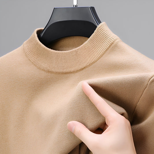 Davis - Bequemer Herren-Kaschmirpullover mit Saum