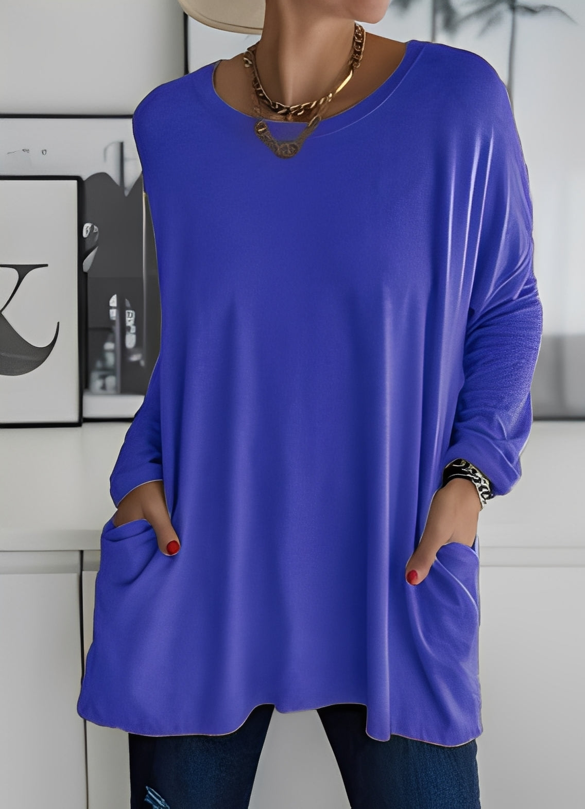 Shanene - Damenpullover mit lockerem und ungezwungenem Stil