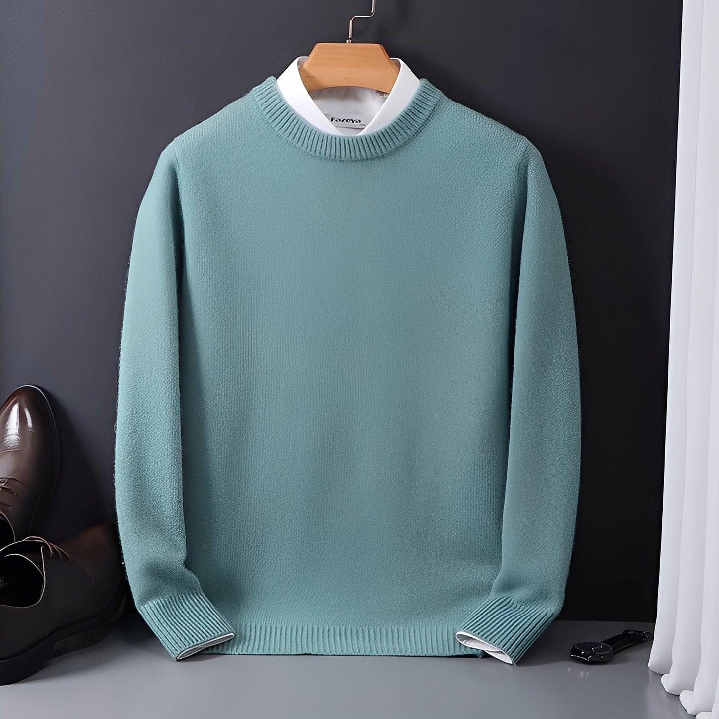 Esmund - Bequemer, lässig geschnittener Kaschmirpullover für Herren
