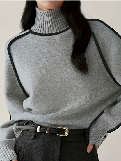 Michelle - Eleganter Rollkragenpullover für Damen